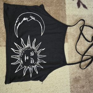 Shi by JOURNEYS Black Top with Celestial Design